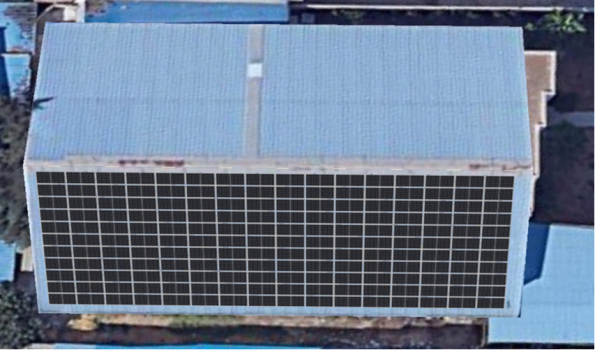 Usine SIAF _ Installation de 80 kWc équipée de panneaux Huasun bifaciaux d’une puissance unitaire de 450 Wc